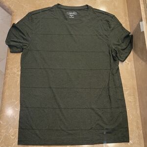 Alfani Hunter Green Short Sleeve Tee Soft Crew Neck,  S